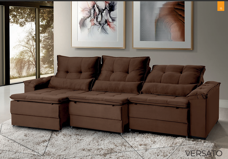 Sofá Versato 3 Módulos